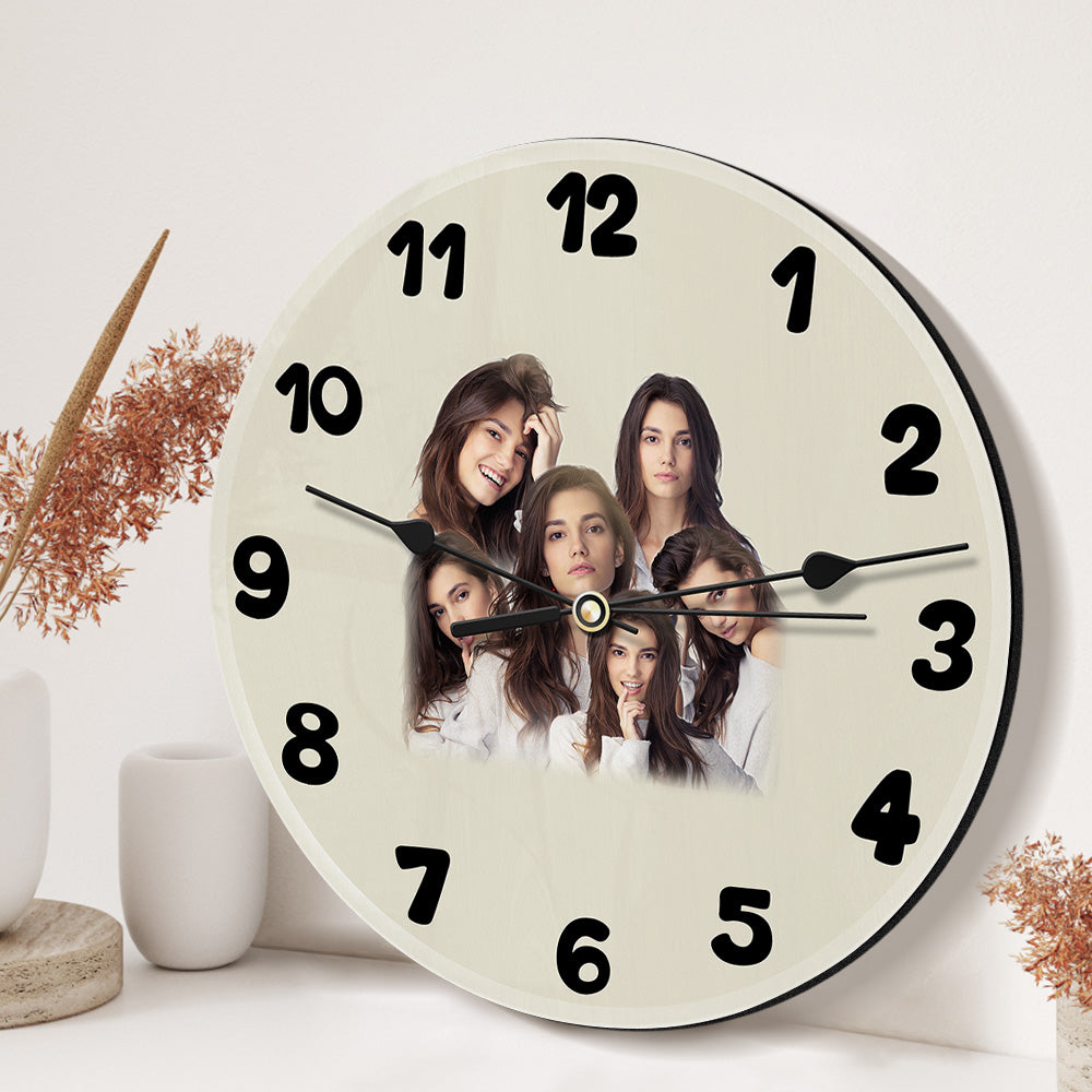 Custom Photo Clock Love Gifts 3-9 Photos Valentine's Day Gifts
