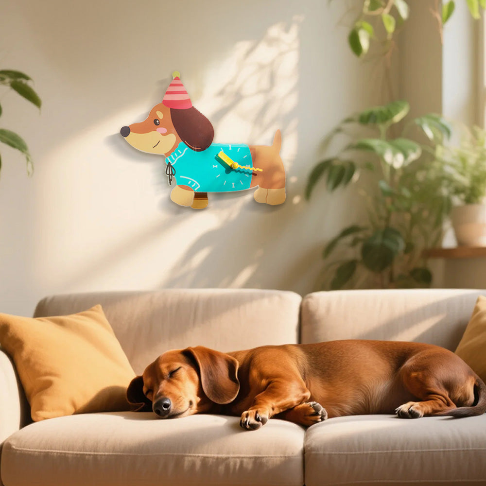 Personalized Pet Wall Clock Custom Wall Clock with Photo Unique Wall Art for Pet Lovers