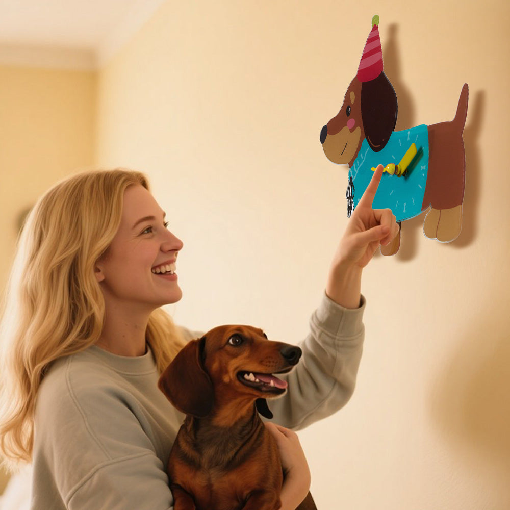 Personalized Pet Wall Clock Custom Wall Clock with Photo Unique Wall Art for Pet Lovers