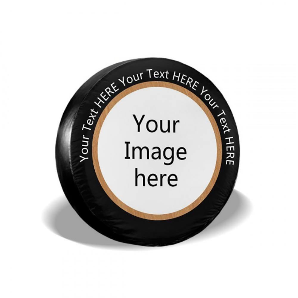 Custom Image & Text Spare Tire Cover for RV