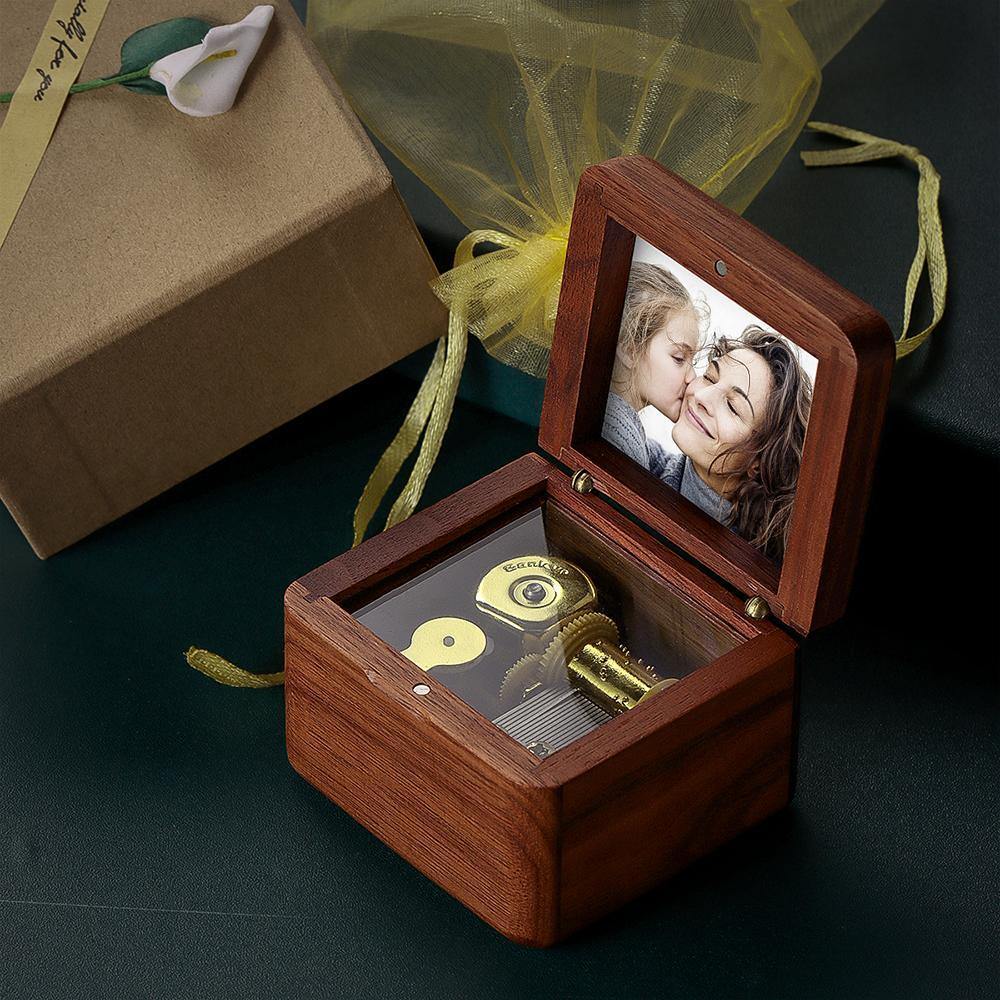 Personalized Photo Music Box Wooden Music Box Unique Gifts
