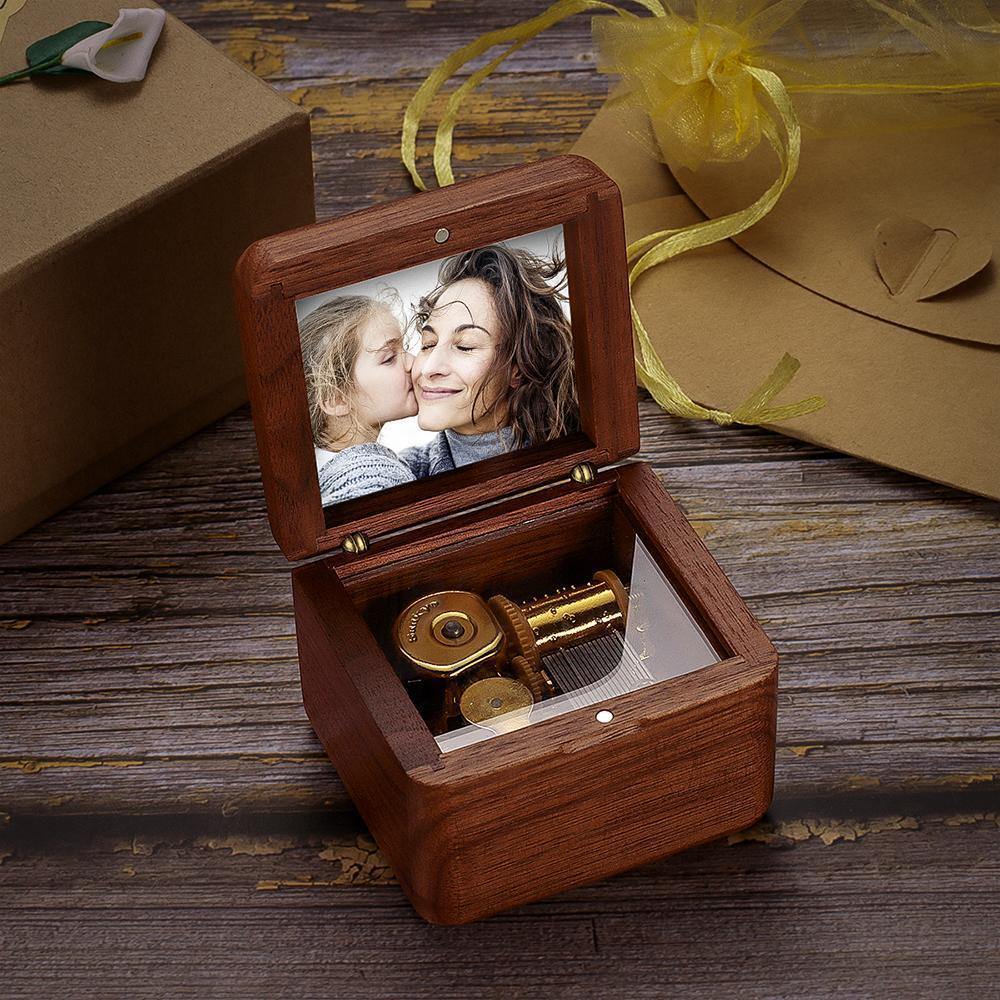 Personalized Photo Music Box Wooden Music Box Unique Gifts