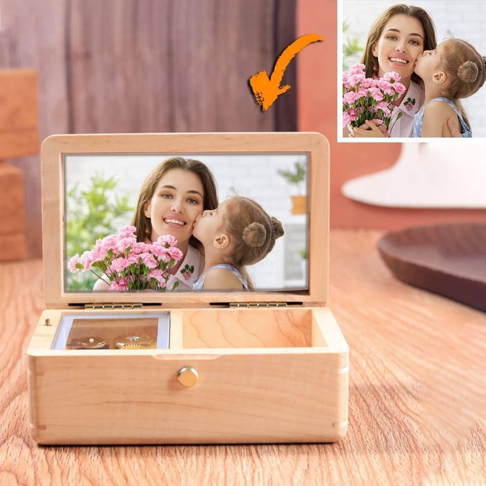 Custom Photo Music Box Wooden Music Box Best Gifts