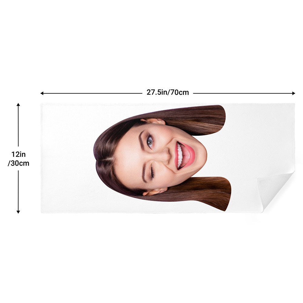Custom Big Face Towel Personalized Photo Towel Funny Gift