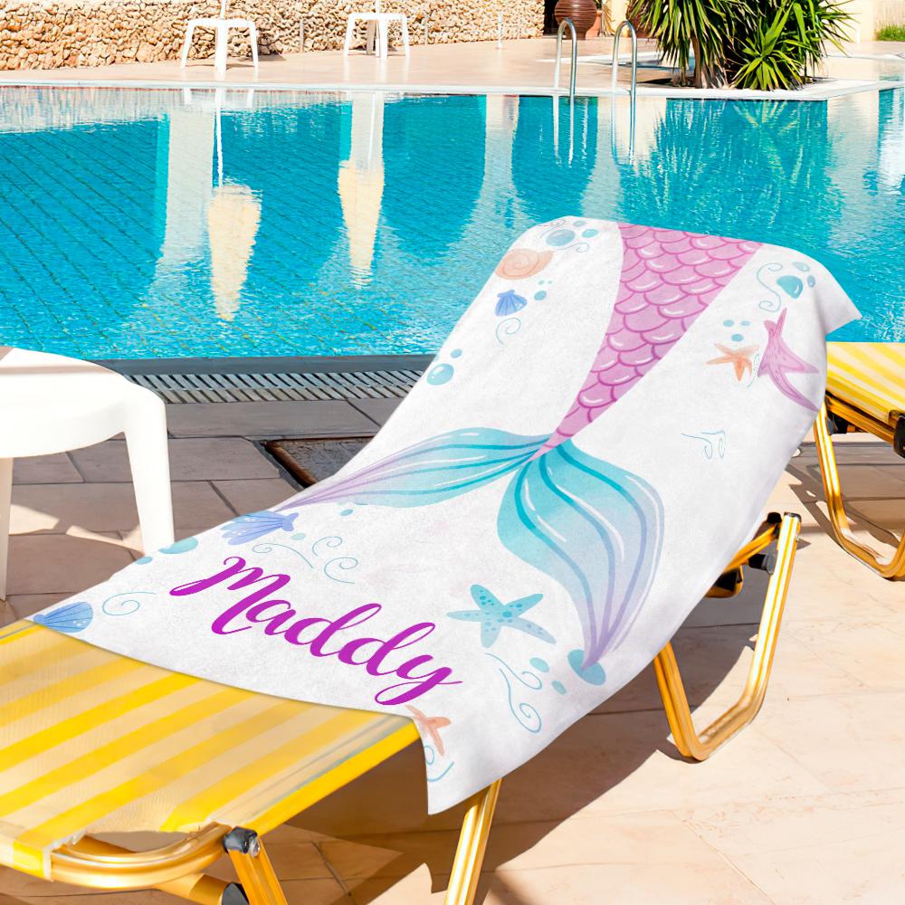 Personalised Towel Engraved with Name Colorful-Maddy