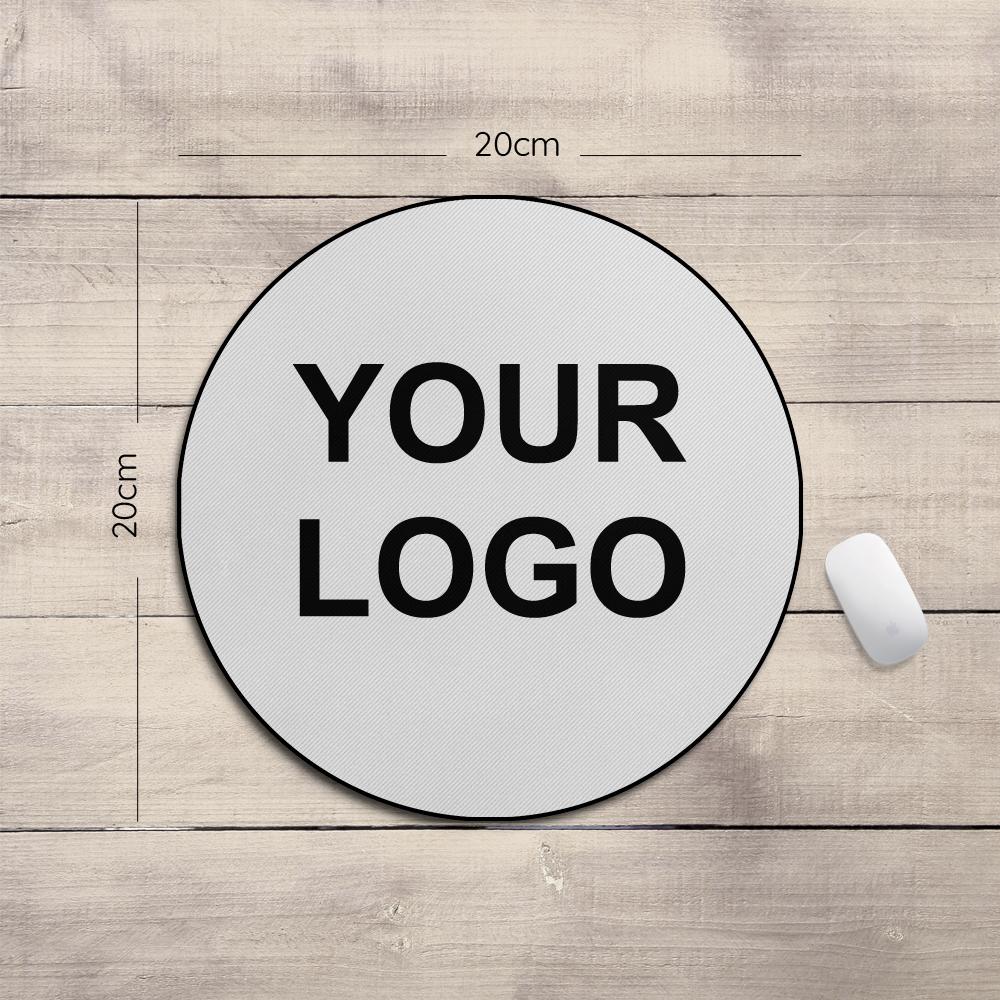 Custom Photo Round Mouse Pad With Your Logo Enjoy The Life