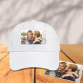 Custom Photo Baseball Cap White