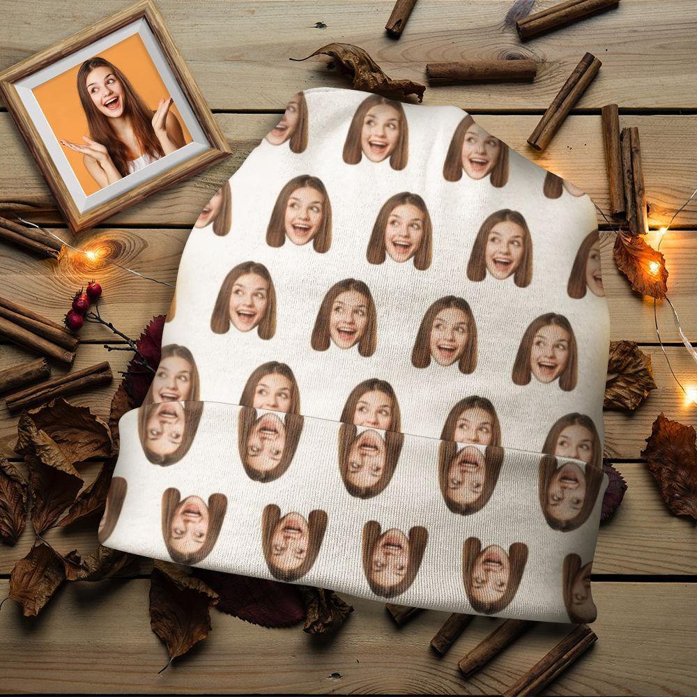 Custom Hat Beanie Hat Photo Hat Face Mash for Men & Women Unisex Beanie Unisex Warm Winter