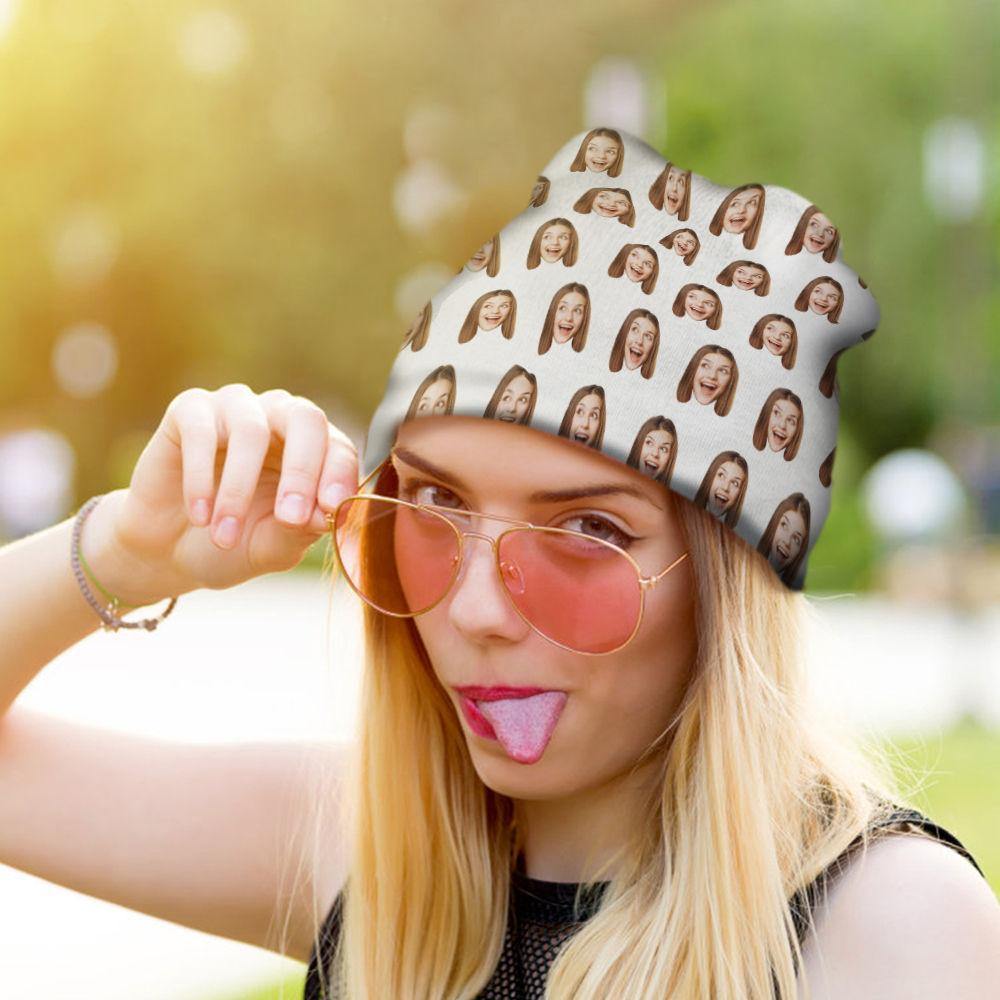 Custom Hat Beanie Hat Photo Hat Face Mash for Men & Women Unisex Beanie Unisex Warm Winter