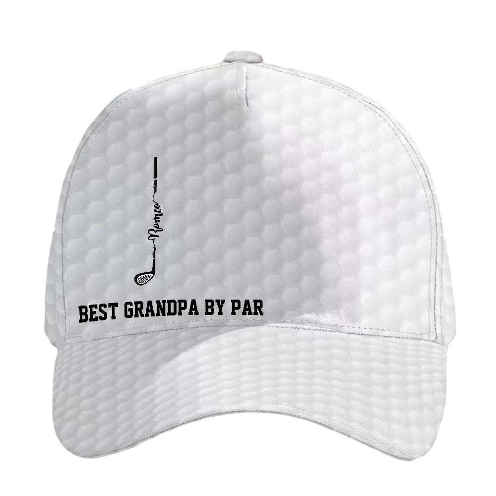 Personalized Name Best Dad By Par Cap Outdoor Hat Father's Day Gift for Dad
