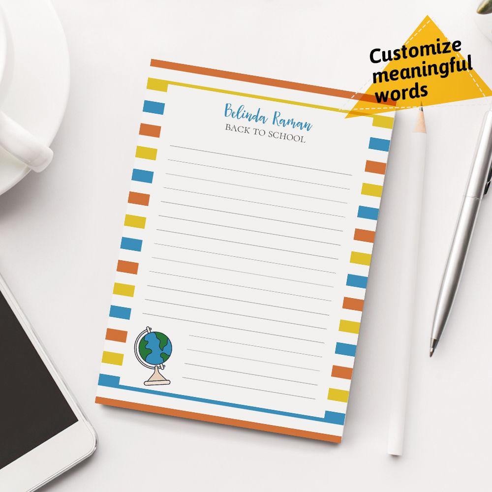 Custom  Notepad Printing Personalized Notepads Custom  Notepad Gift for Girlfriend
