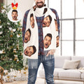 Custom Funny Scarf Personalized Face Unisex Soft Warm Fringe Scarf Shawl Gift for Winter