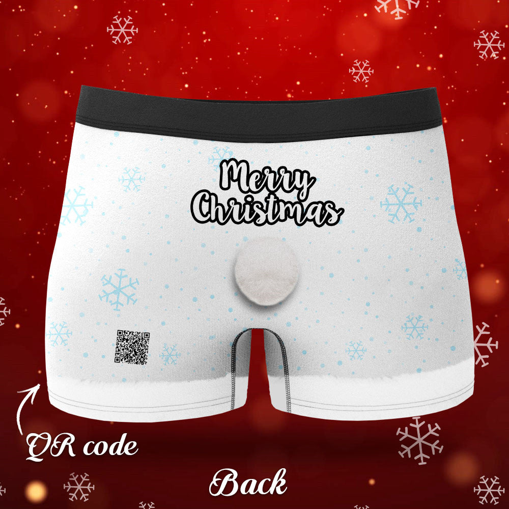 Custom Face Men's Christmas Underwear Face On Body Boxers Christmas Gift AR View Gift