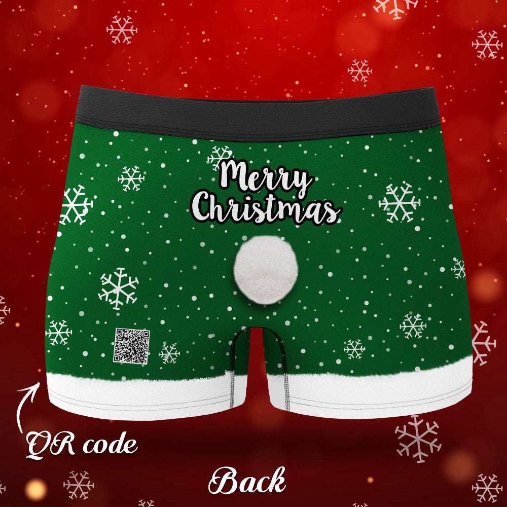 Custom Face Men's Christmas Underwear Face On Body Boxers Christmas Gift AR View Gift