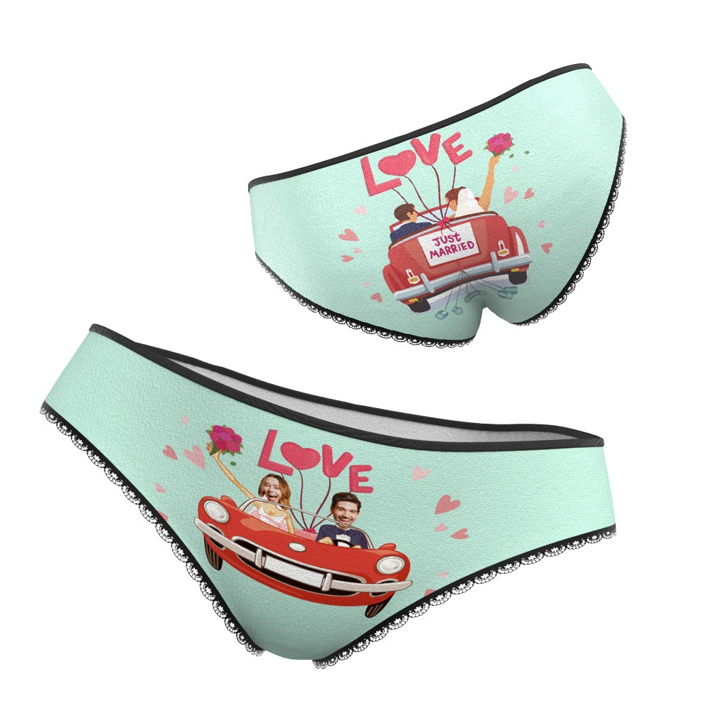 Custom Face Underwear Personalized Wedding Panties Wedding Gift