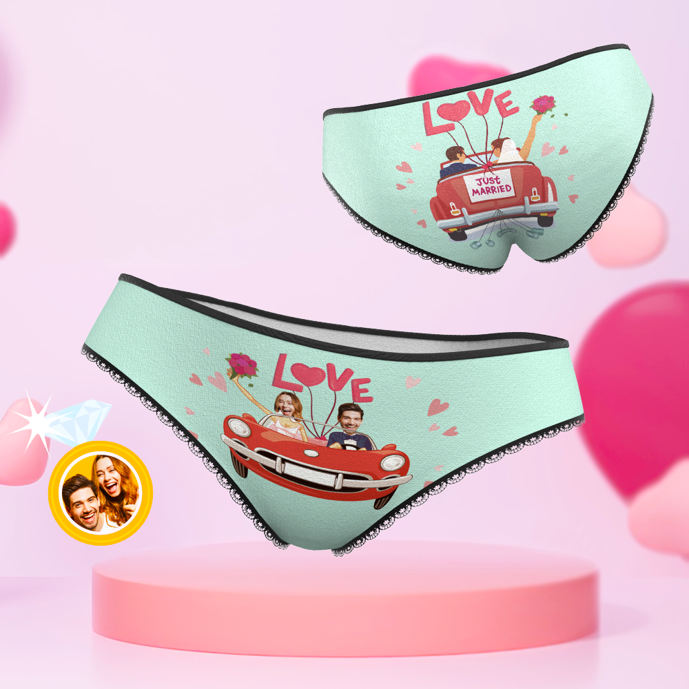Custom Face Underwear Personalized Wedding Panties Wedding Gift