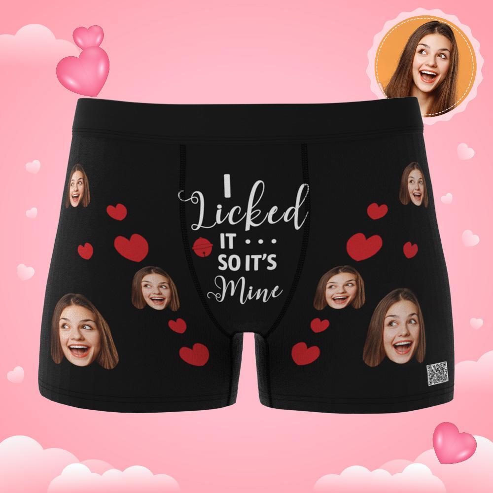 Custom Photo Boxer, Funny Face Boxer It's Mine AR View