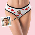 Custom Face AR View Boxers Personalized Funny Lips Valentine's Day Gift For Her