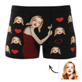 Custom Love Hug Boxer Shorts Personalized Underwear