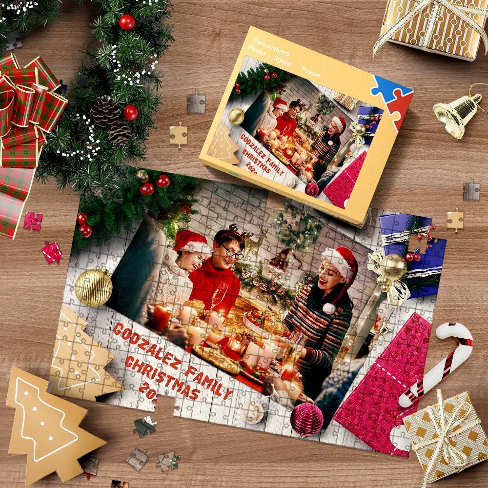 Custom Christmas Collage Photo Jigsaw Puzzle Best Gift for Christmas