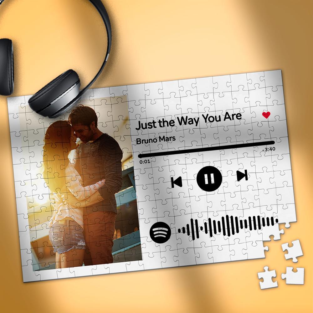 Scannable Spotify Code Puzzle Photo Engraved Puzzle Unique Gift