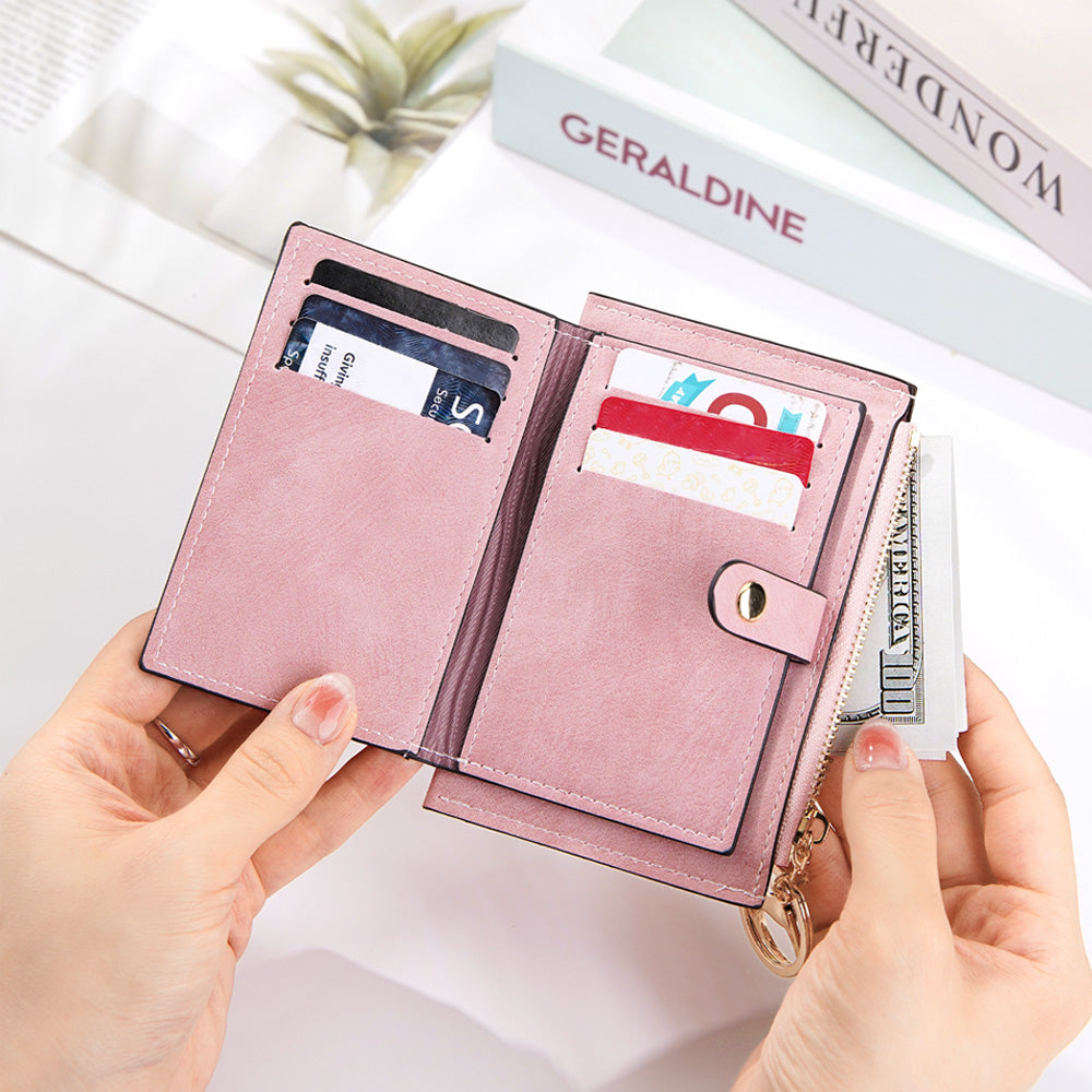 Personalized Zodiac Birth Flower Leather Wallet Birthday Anniversary Gift for Her