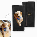 Women's Trifold Photo Wallet - Black Leather