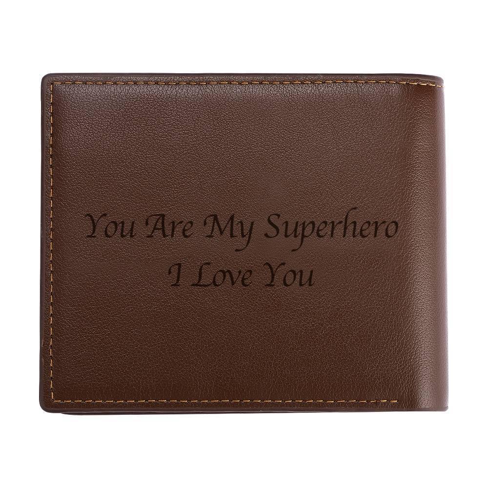Photo Engraved Wallet Gift for Men