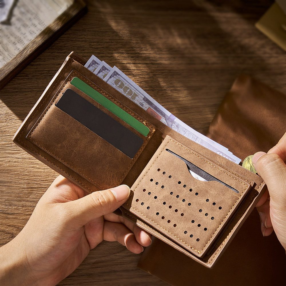 Custom Engraved Photo Wallet Men's Commemorate Gifts