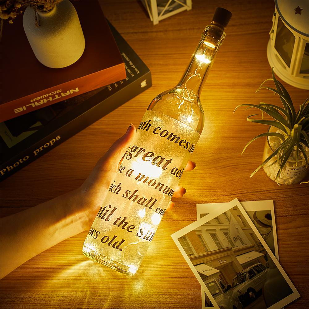 Personalized Light Up Bottle Best Friends Gift