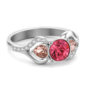 Personalised Birthstone Ring Silver