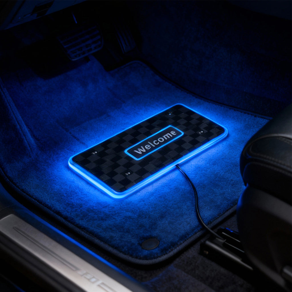 Customized Car Led Colorful Floor Mats Interior Atmosphere Lights Foot Bottom Atmosphere Lights