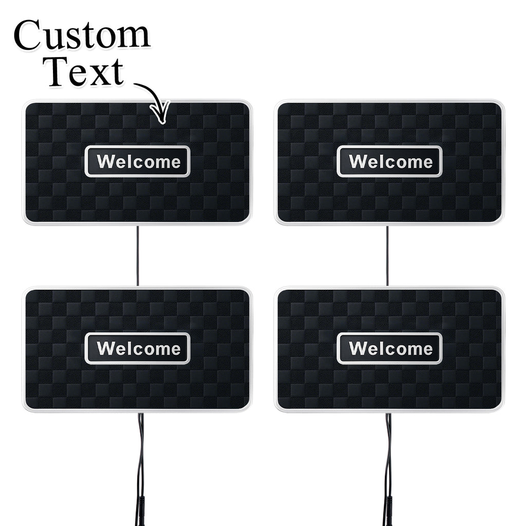 Customized Car Led Colorful Floor Mats Interior Atmosphere Lights Foot Bottom Atmosphere Lights