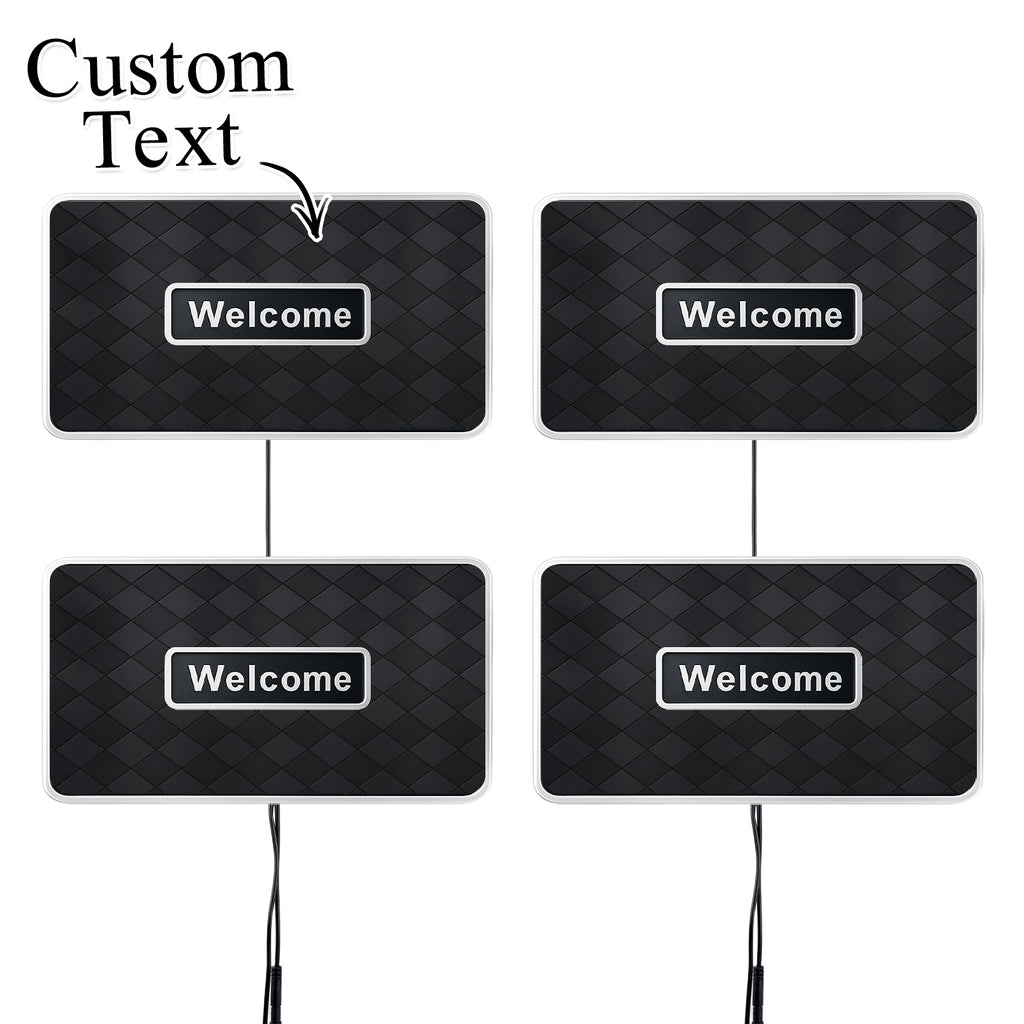 Customized Car Led Colorful Floor Mats Interior Atmosphere Lights Foot Bottom Atmosphere Lights