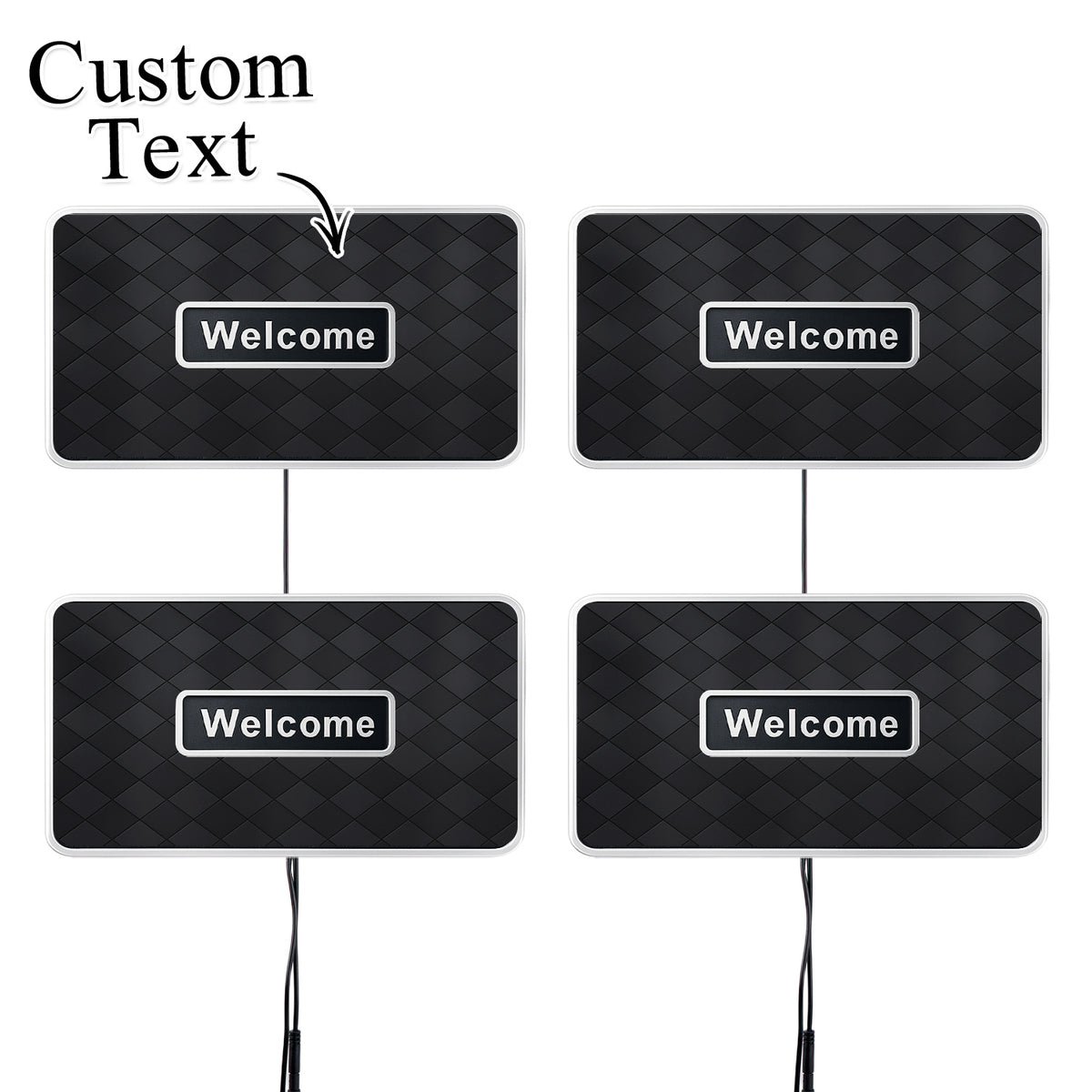 Customized Car Led Colorful Floor Mats Interior Atmosphere Lights Foot Bottom Atmosphere Lights