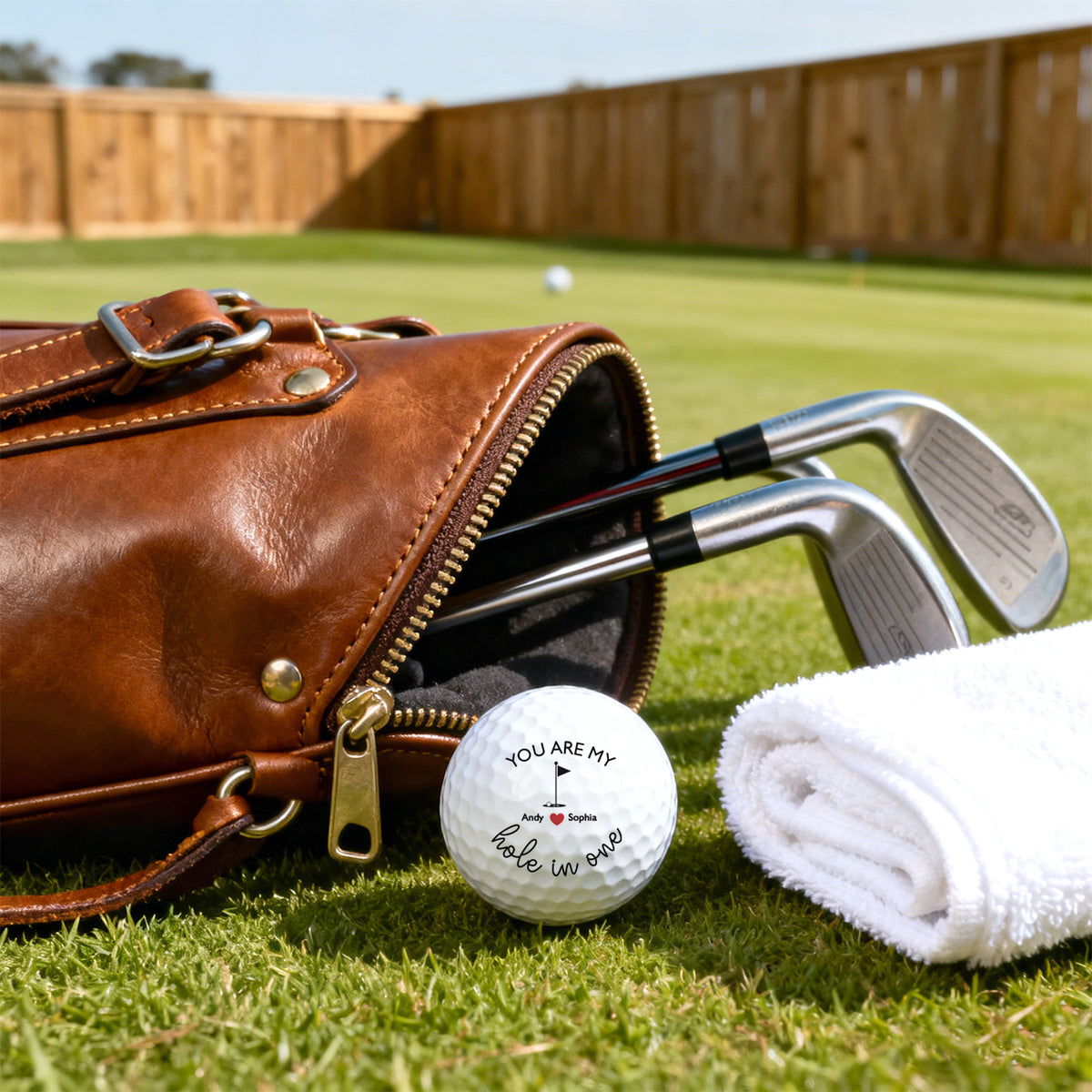 Custom Text Golf Ball You Are My Hole In One Gift For Golf Lover