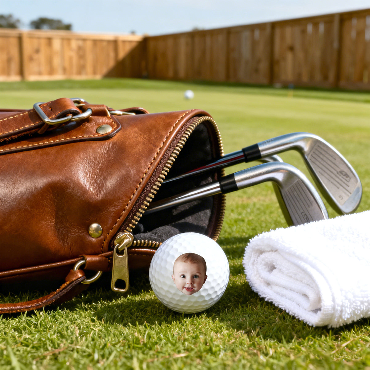 Custom Photo Best Daddy By Par Gift For Dad, Father, Grandpa, Golfer, Golf Lover