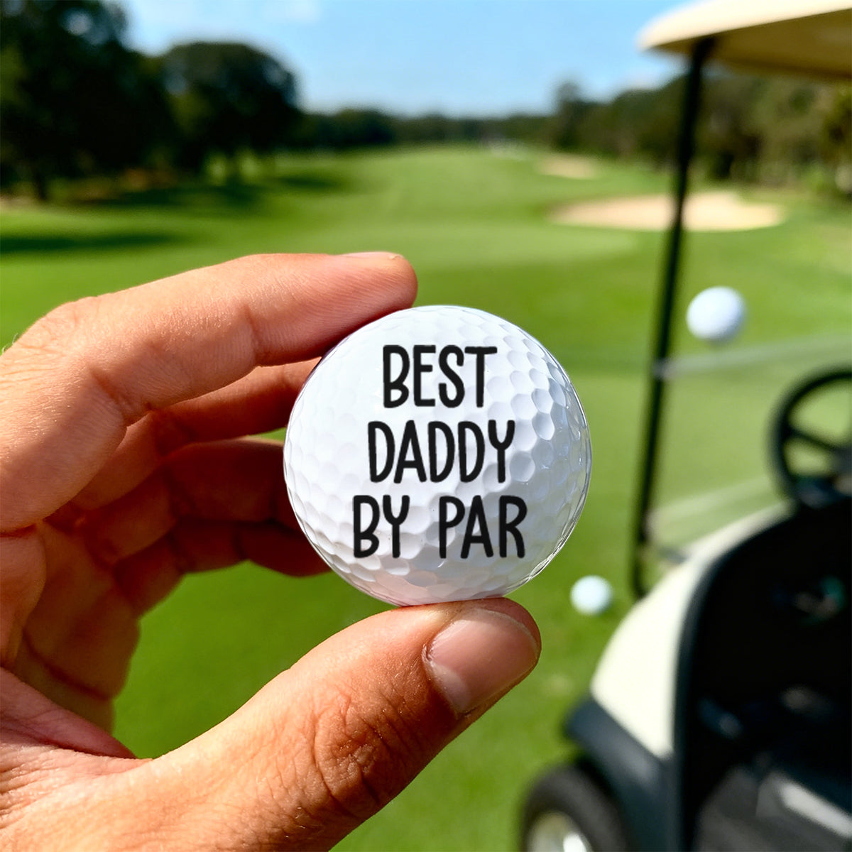 Custom Photo Best Daddy By Par Gift For Dad, Father, Grandpa, Golfer, Golf Lover