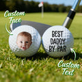 Custom Photo Best Daddy By Par Gift For Dad, Father, Grandpa, Golfer, Golf Lover