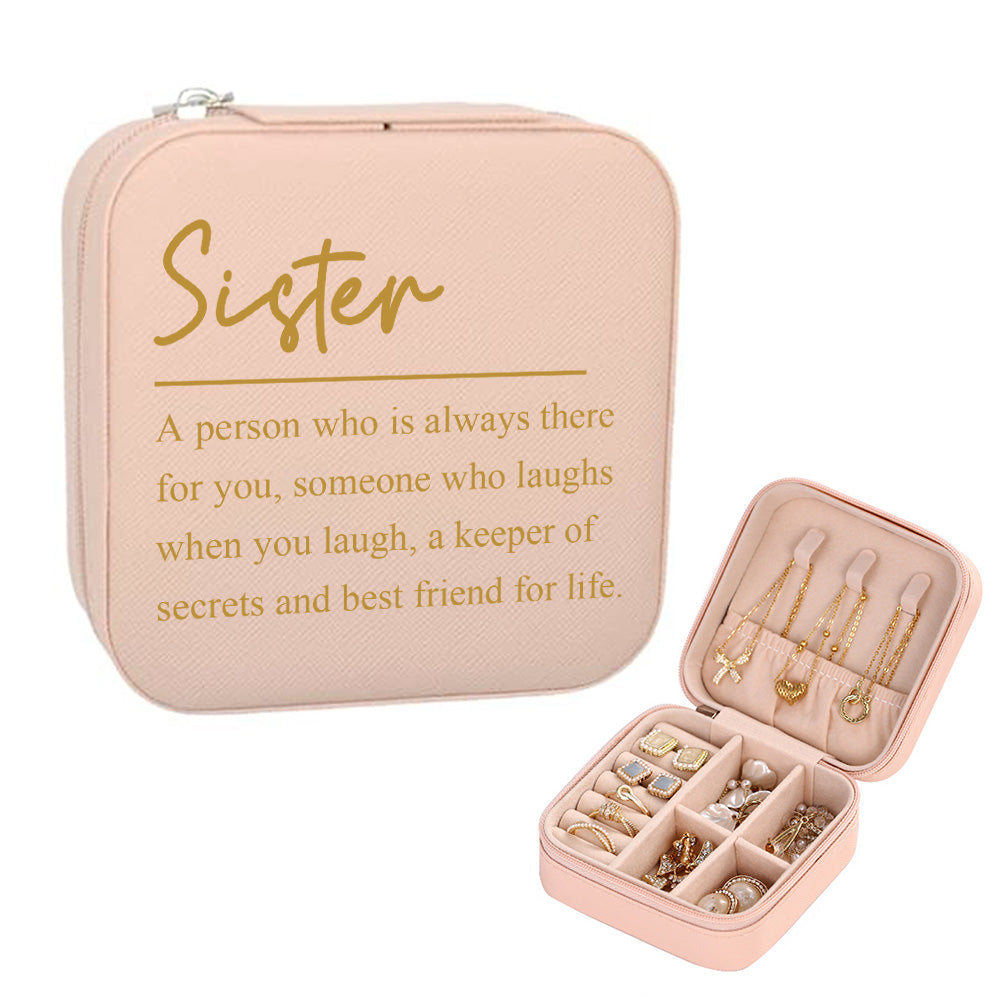 Personalized Jewelry Box Custom Jewelry Organizer Storage Gift for Sister
