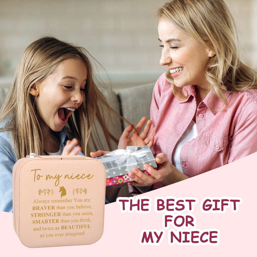 Personalized Jewelry Box Custom Jewelry Organizer Storage Gift for Niece