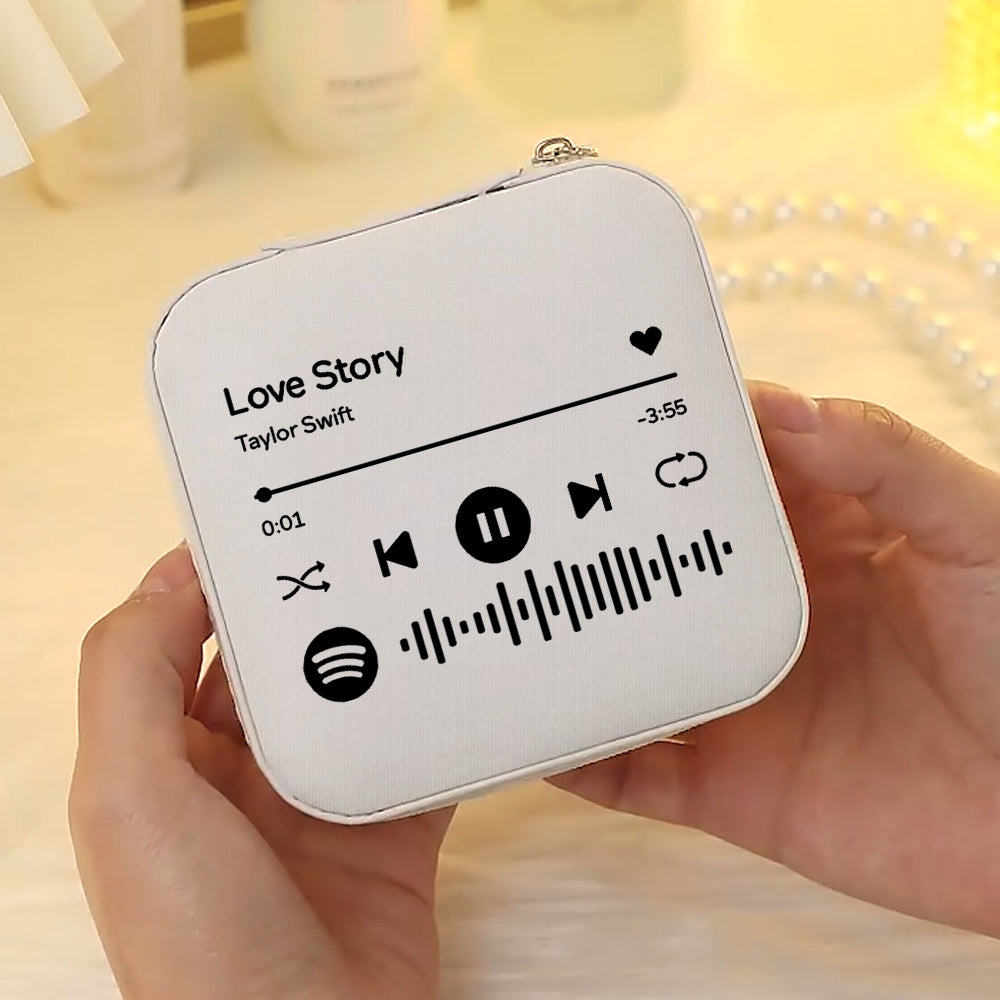 Personalized Spotify Jewelry Box Custom Jewelry Organizer Storage Gift for Her