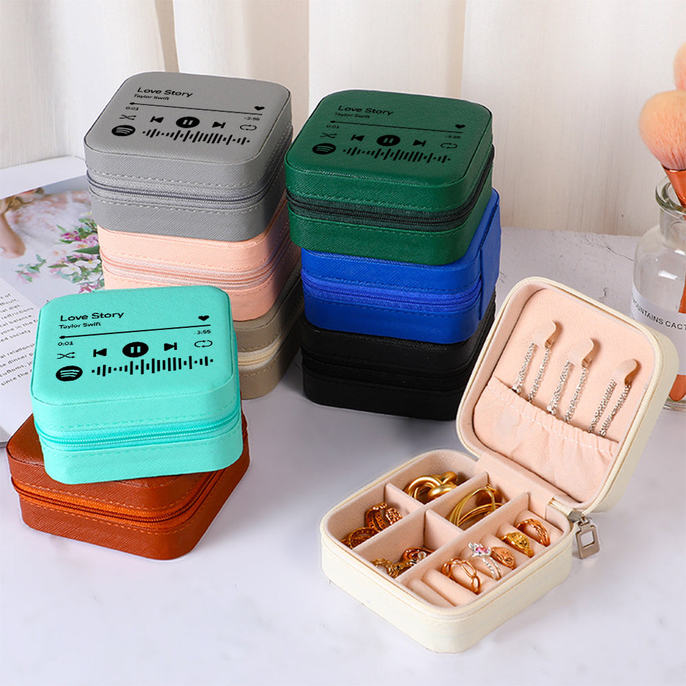 Personalized Spotify Jewelry Box Custom Jewelry Organizer Storage Gift for Her