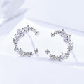 Shiny Crescent-shaped Earrings