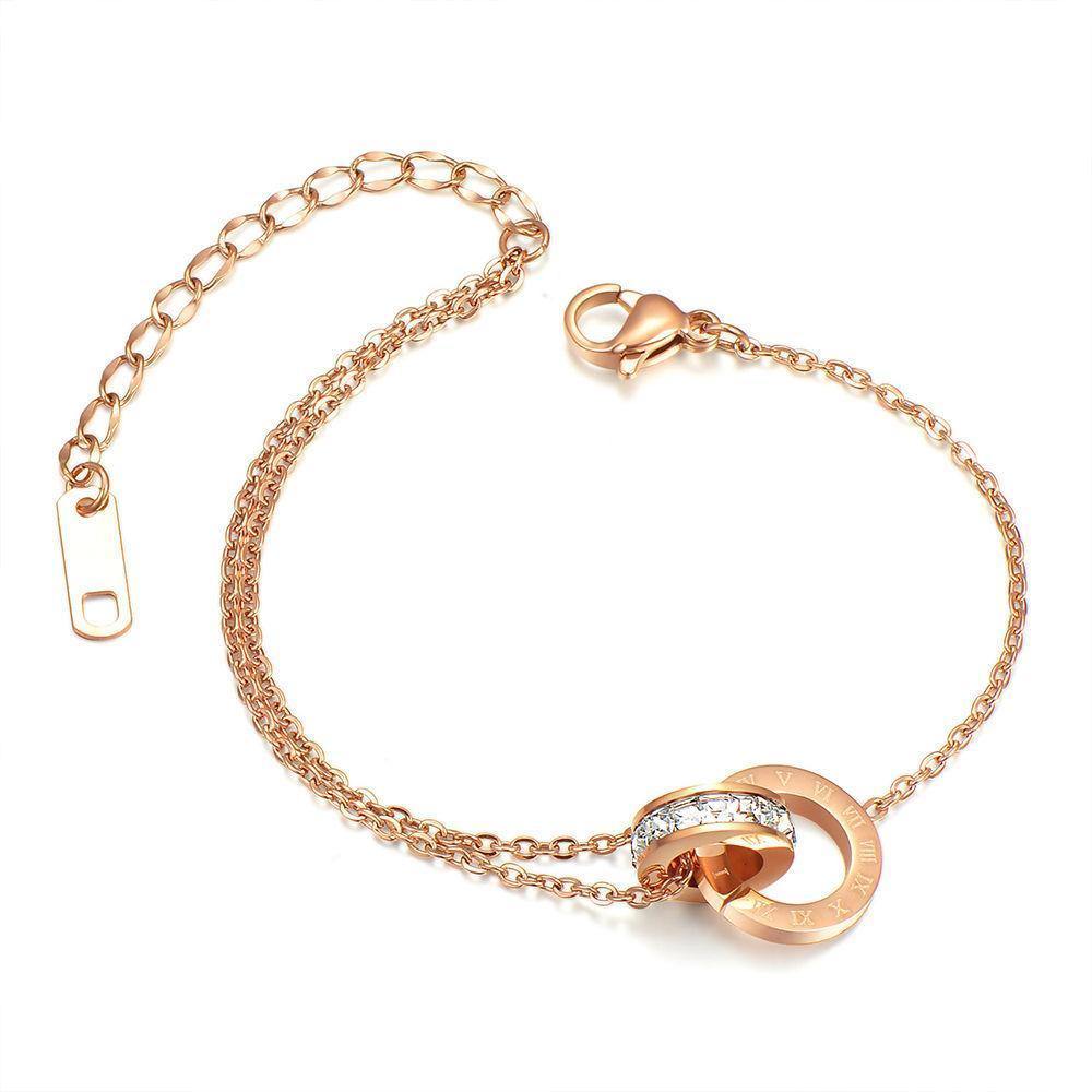 Double Rings Anklet