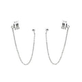 Three-ring Ear Bone Clip Ear Lines Sterling Silver