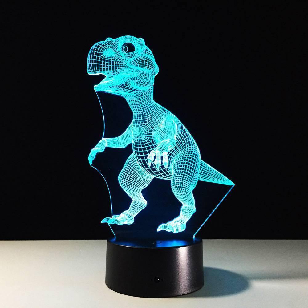 Tyrannosaurus Rex 3D Dinosaur Colorful Night Light Touch Seven Color Change