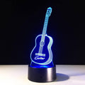 Guitar 3D Colorful Night Light Touch Seven Color Change