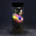 Night Lamp, LED Bottle Lamp Touch Light - Colorful Rose