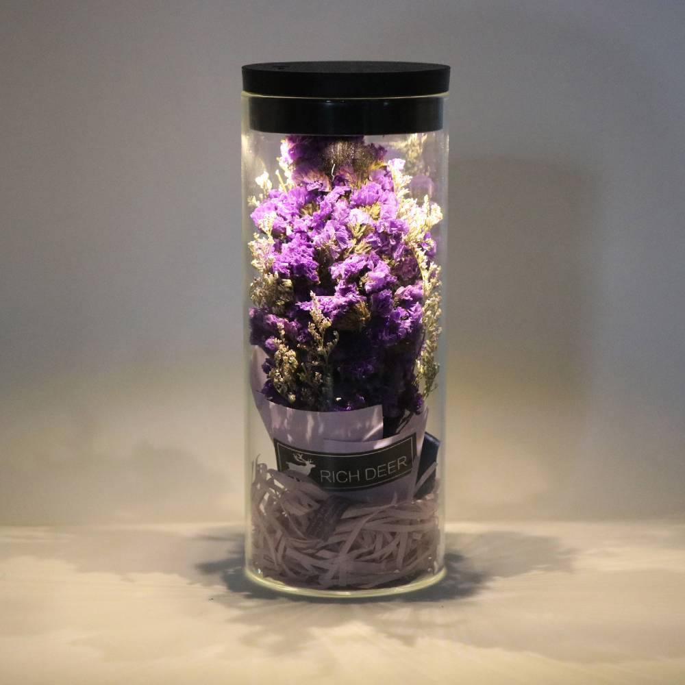 Night Lamp, LED Bottle Lamp Touch Light - Purple Color